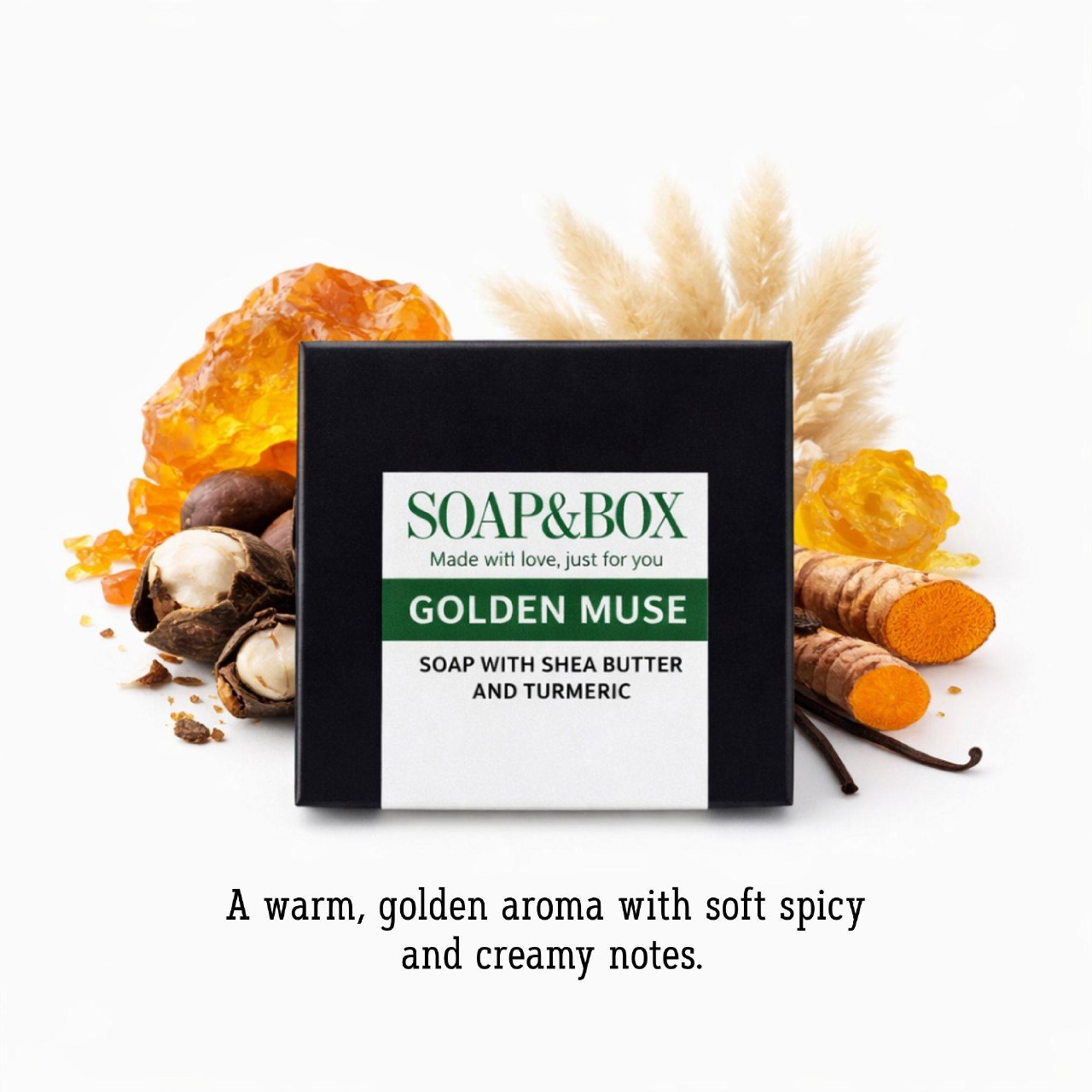 Golden Muse luxury soap – warm, radiant, and handcrafted in Canada. Perfect for daily rituals or thoughtful gifting.