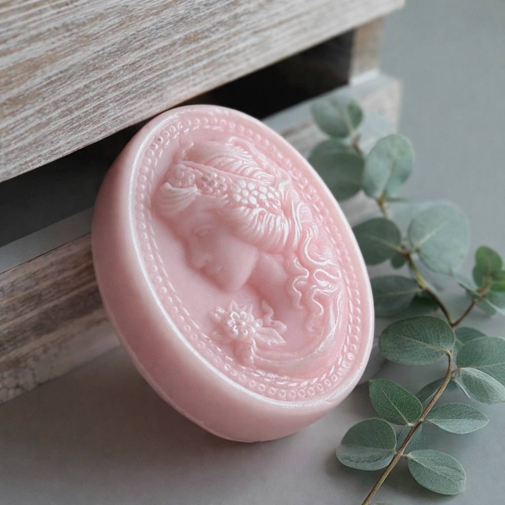 handcrafted cameo soap inspired by timeless beauty