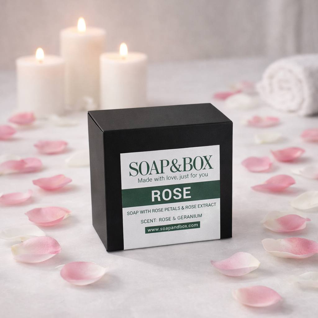 Romantic floral soap – gently cleanses and leaves skin soft and beautifully scented.