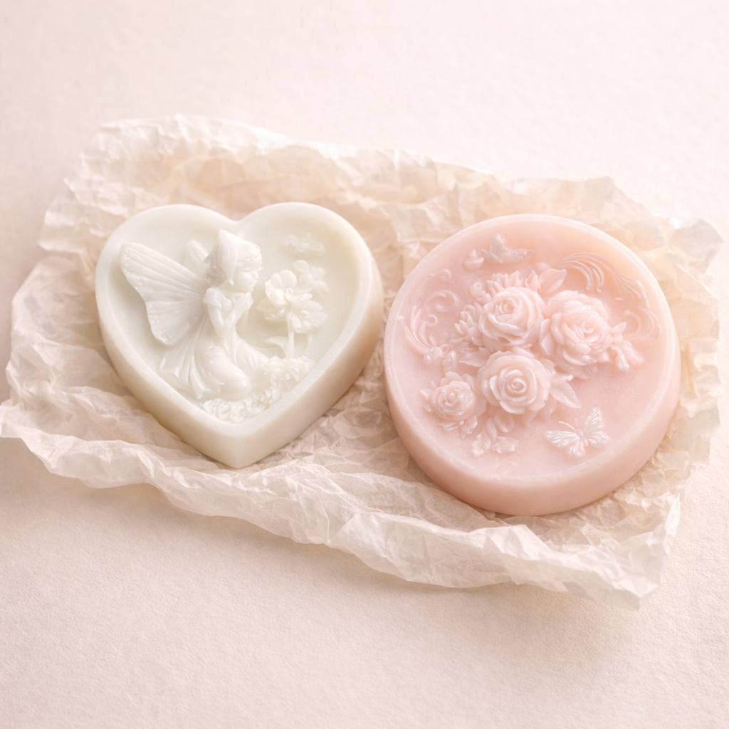 Two individually boxed floral soaps gift set Soap&Box Canada