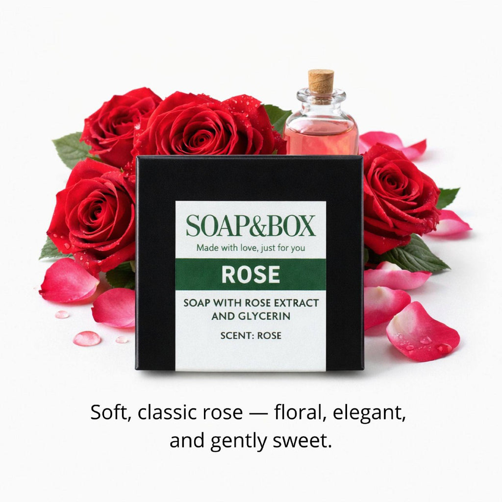 Romantic floral soap – gently cleanses and leaves skin soft and beautifully scented.