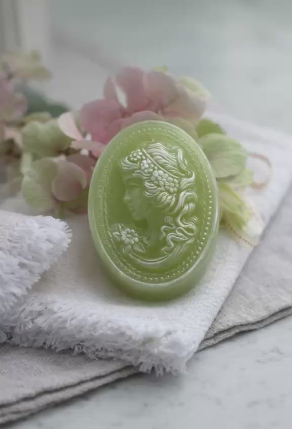 GREEN CAMEO SOAP
