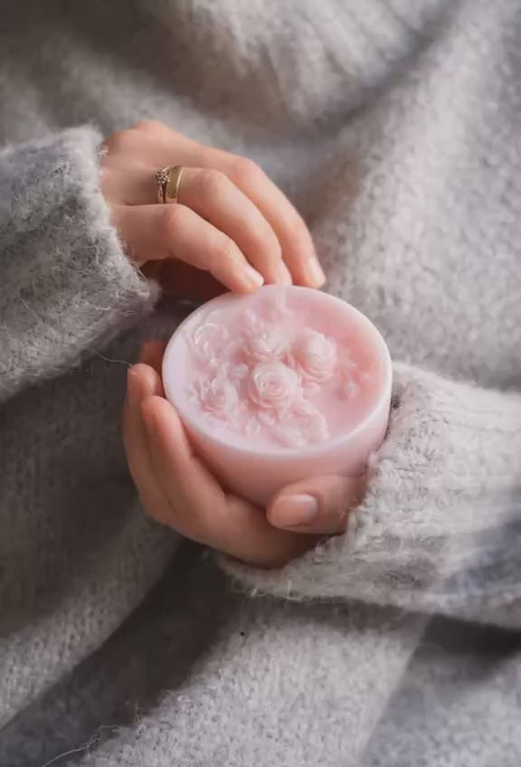 Romantic floral soap – gently cleanses and leaves skin soft and beautifully scented.