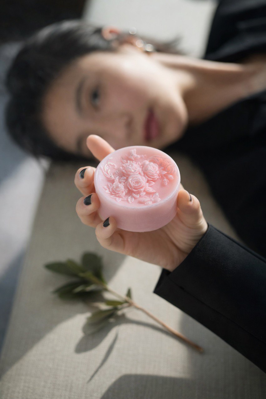 Romantic floral soap – gently cleanses and leaves skin soft and beautifully scented.