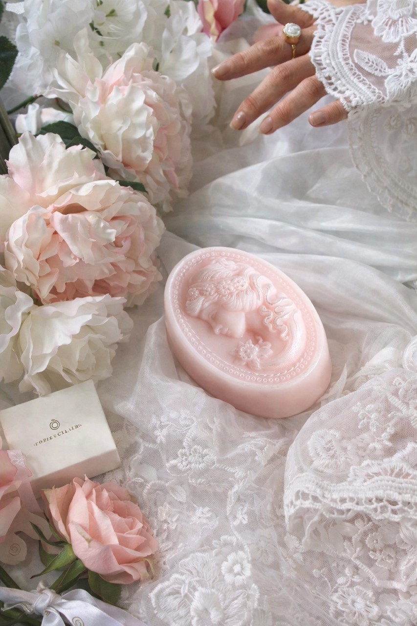 handcrafted cameo soap inspired by timeless beauty